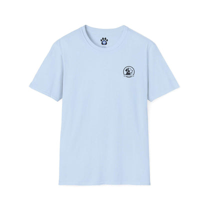 Manager of Morale and Snack procurement shirt with hand-drawn dog emblem