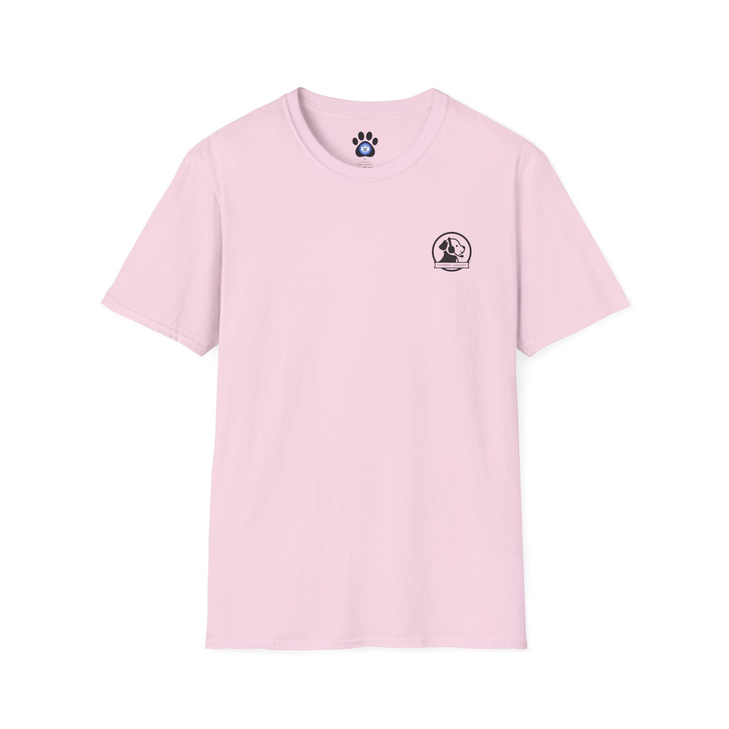 Manager of Morale and Snack procurement lightweight cotton shirt with dog emblem