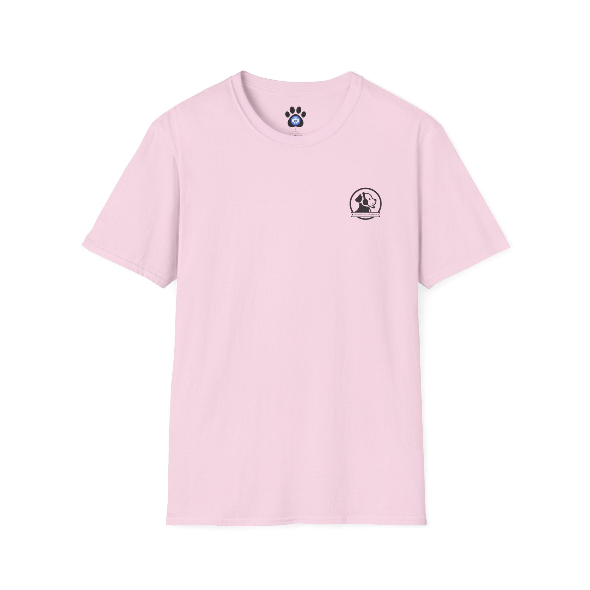 Manager of Morale and Snack procurement lightweight cotton shirt with dog emblem