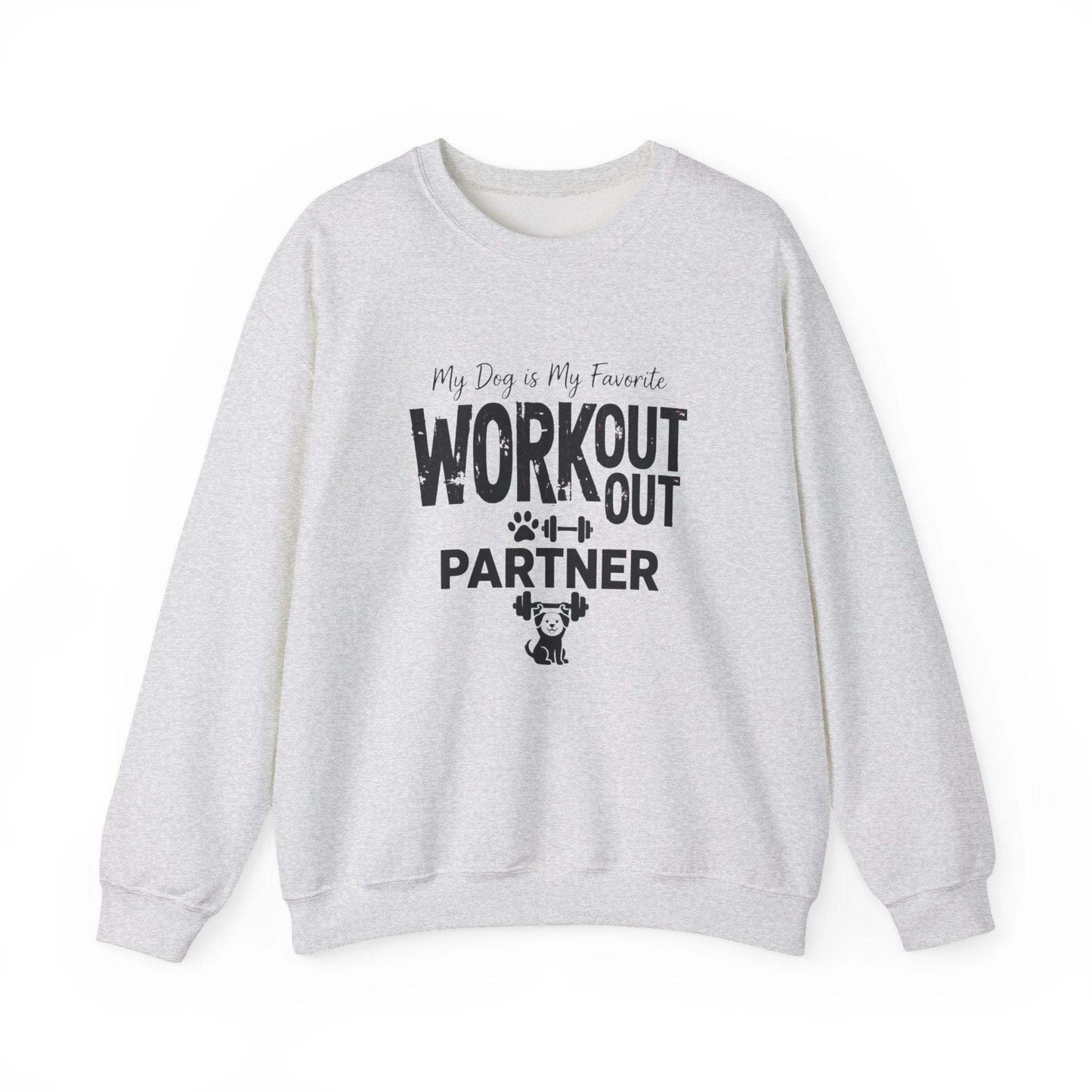 Unisex hoodie with My Dog is My Favorite Workout Partner design