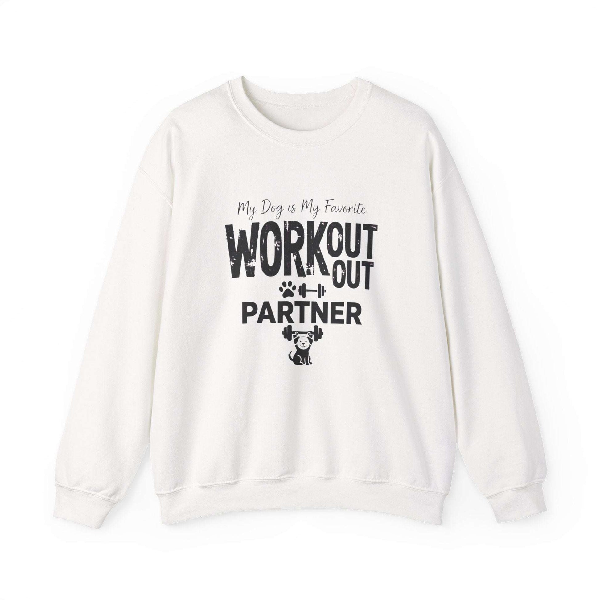 Unisex hoodie with My Dog is My Favorite Workout Partner design