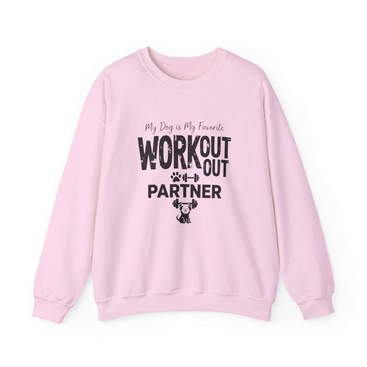 Unisex hoodie with My Dog is My Favorite Workout Partner print