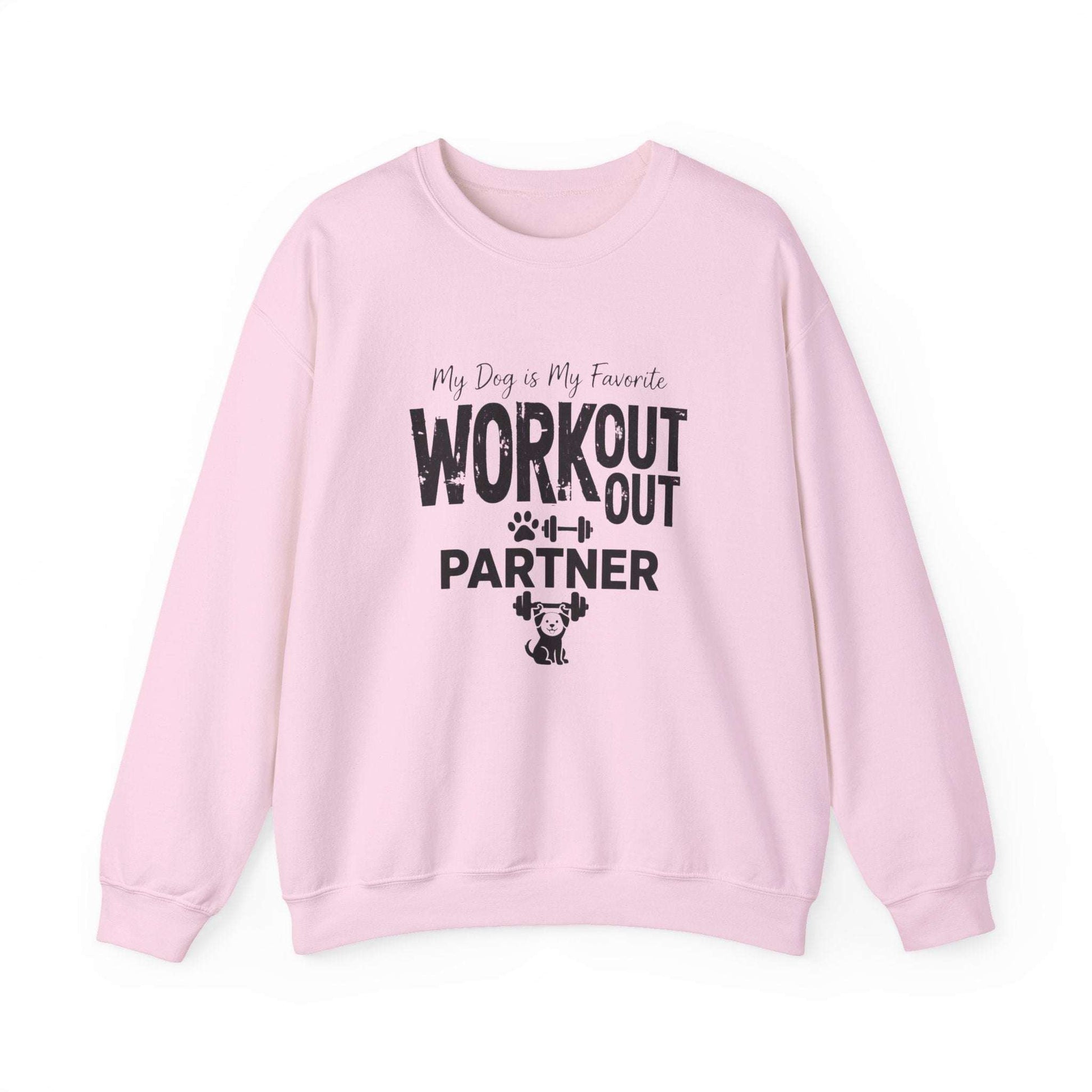 Unisex hoodie with My Dog is My Favorite Workout Partner print