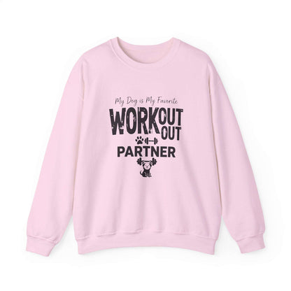 Unisex hoodie with My Dog is My Favorite Workout Partner print