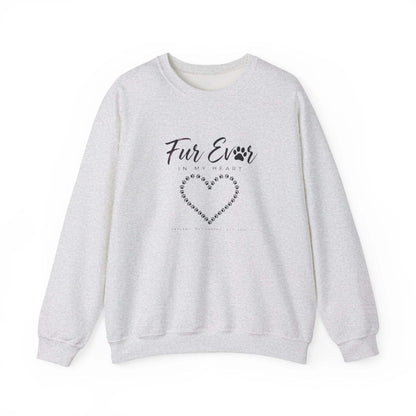 unisex pet memorial sweatshirt with embroidered heart and script