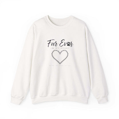 Unisex pet memorial sweatshirt with embroidered heart and script text