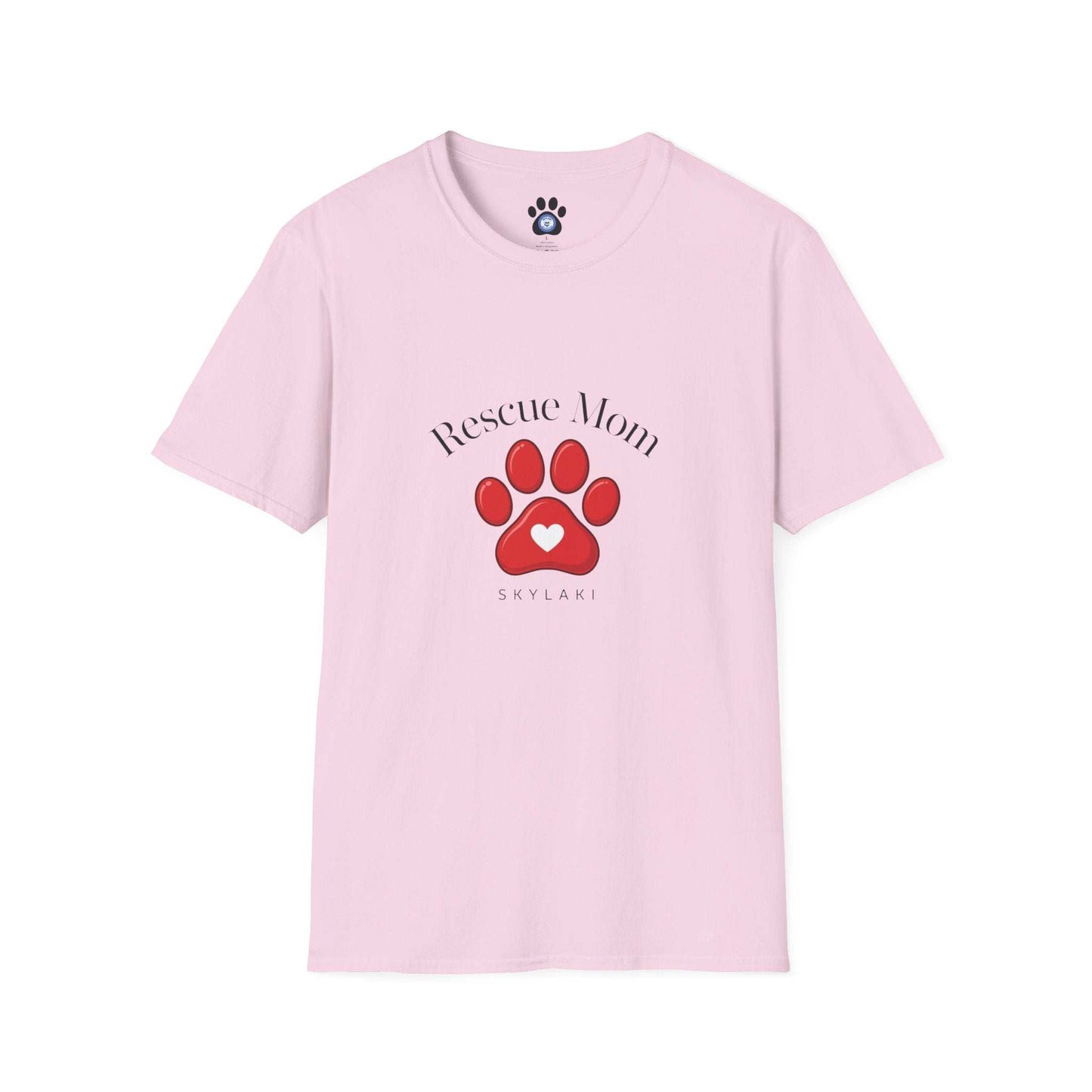 Unisex Rescue Mom Shirt by Skylaki in soft cotton fabric