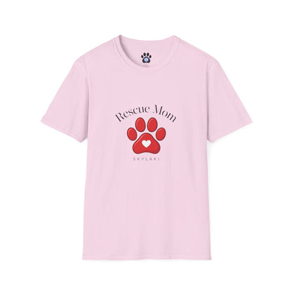 Unisex Rescue Mom Shirt by Skylaki in soft cotton fabric