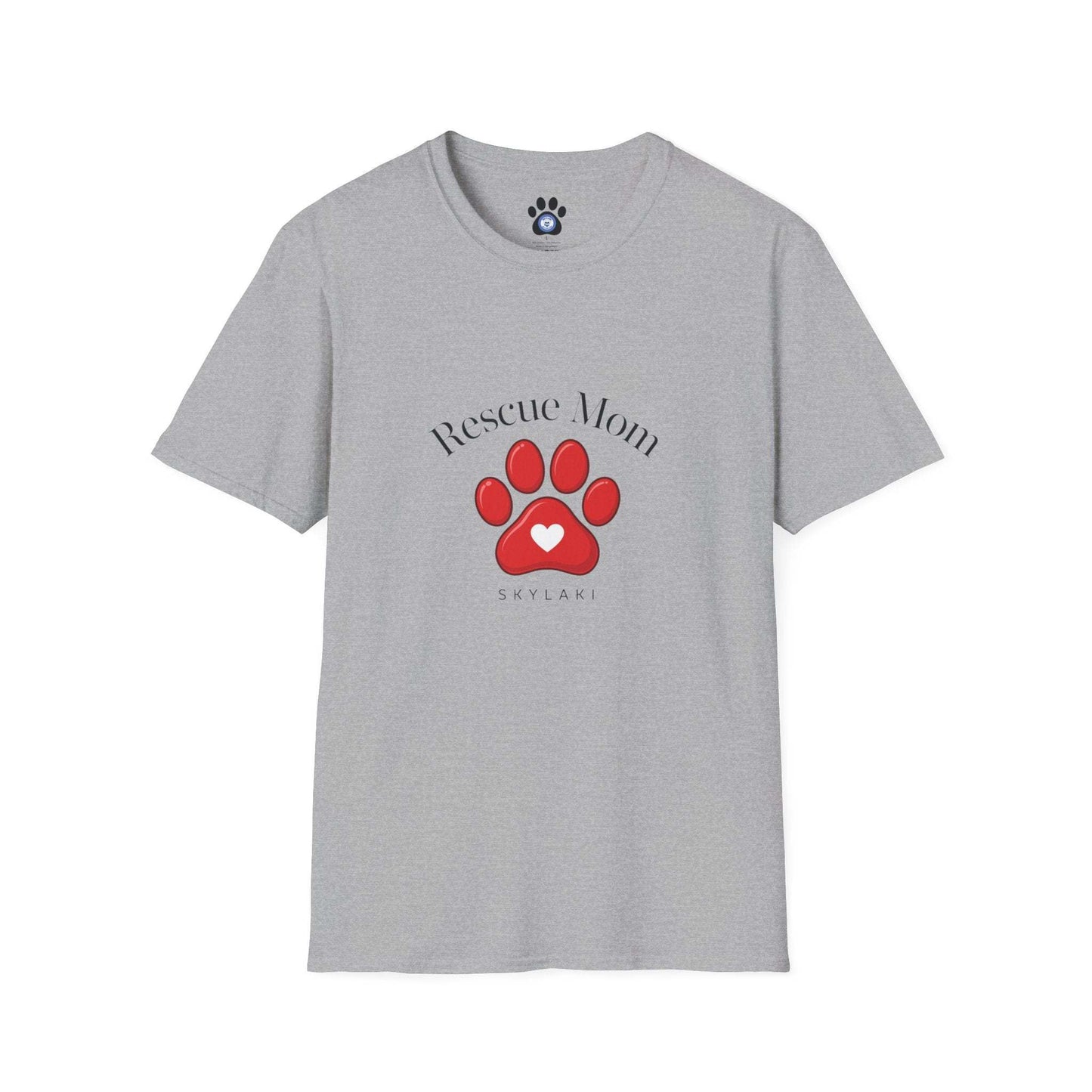 unisex rescue mom shirt by skylaki in softstyle cotton