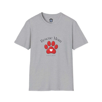 unisex rescue mom shirt by skylaki in softstyle cotton