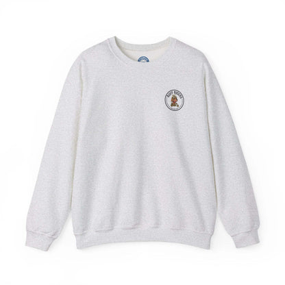Ruff Riders dog sweatshirt by Skylaki with embroidered pup riders design