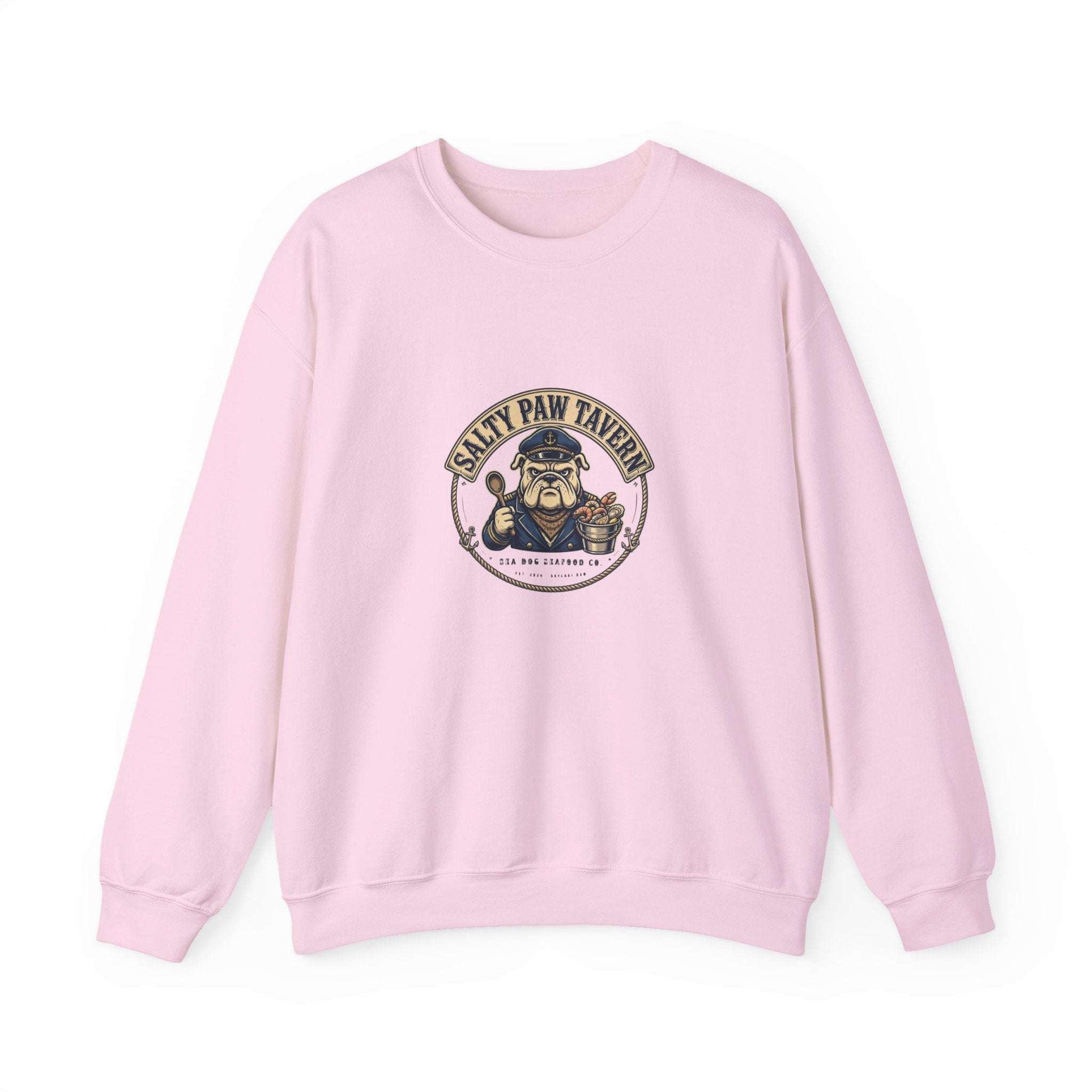 Unisex Salty Paw Tavern Sweatshirt with sailor-dog embroidery