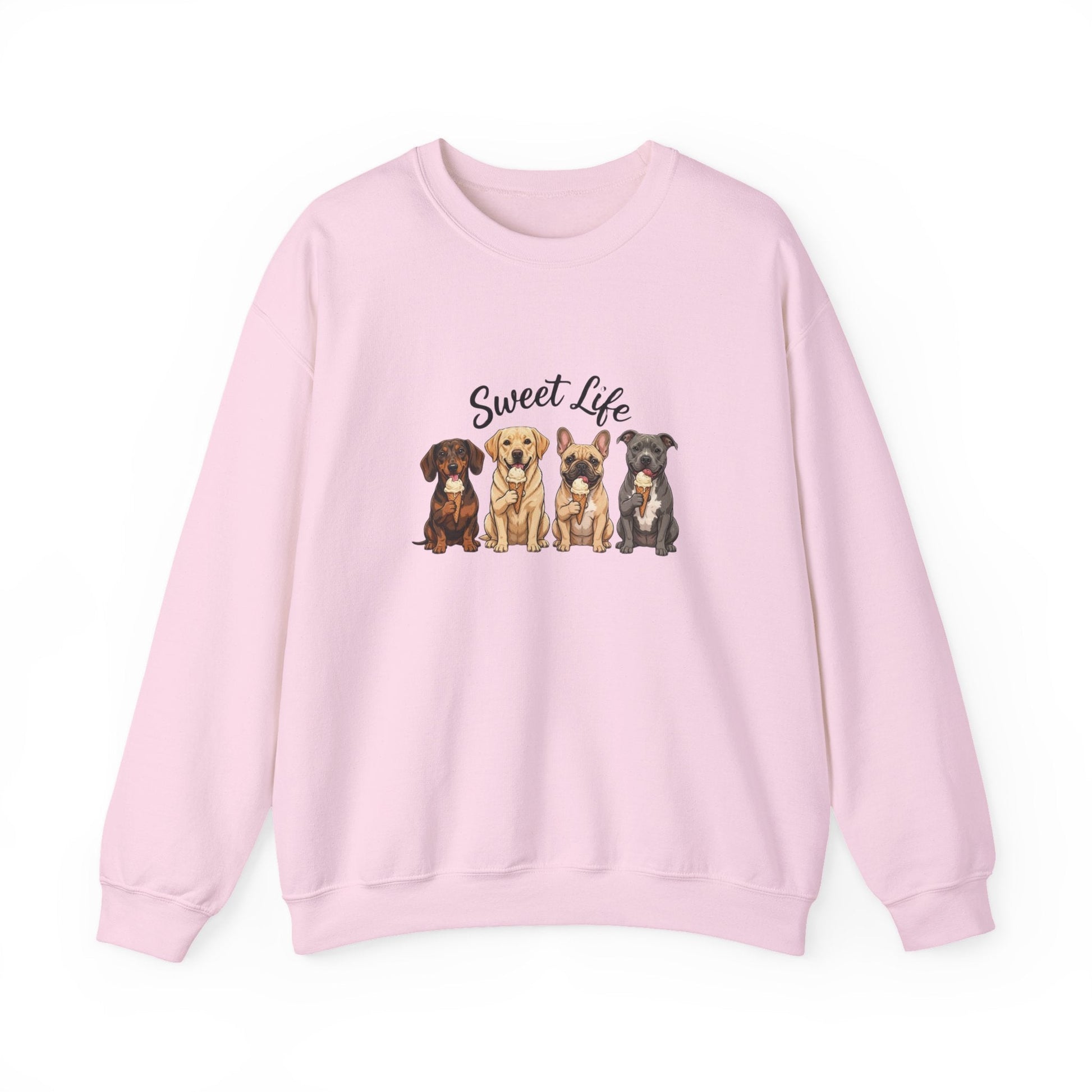 Sweet life dog ice cream sweatshirt unisex with vintage dog sketch