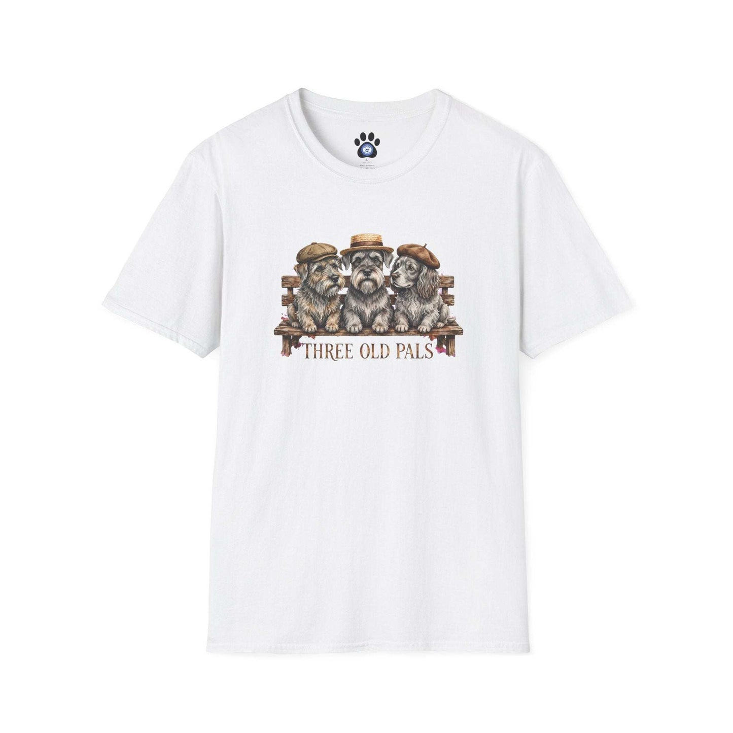 Three Old Pals Shirt vintage unisex T-shirt with three companions design