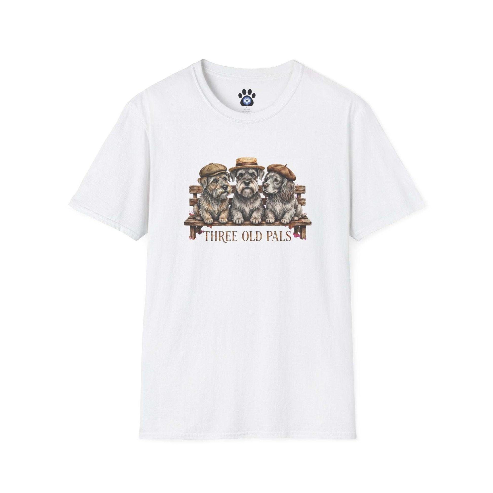 Three Old Pals Shirt vintage unisex T-shirt with three companions design