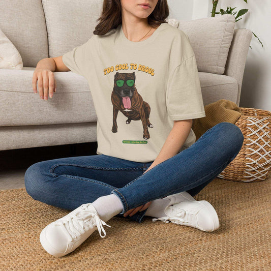 Too Cool to Drool Cane Corso T Shirt with vintage dog sunglasses design